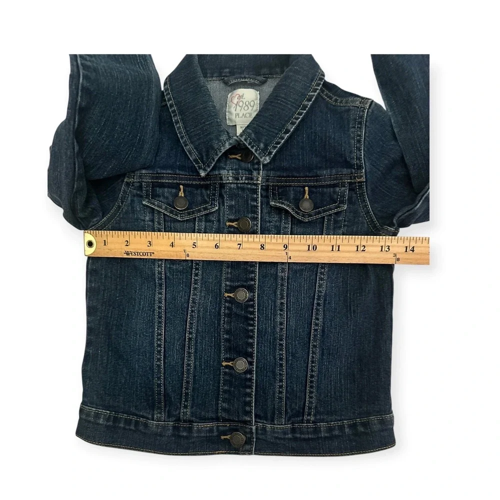 The Childrens Place Denim Jacket Dark Wash 7/8 Kids